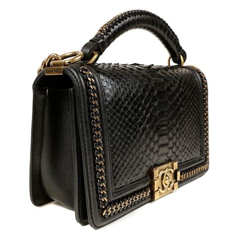 chanel boy bag python price|chanel python bags price.